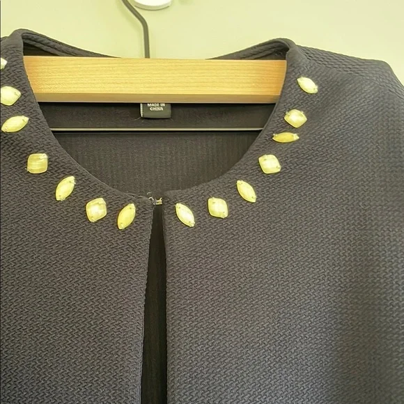 Perceptions Black Sweater with Pearl Details - Picture 4 of 6